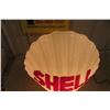 Image 3 : Shell Milk Glass Gas Pump Globe Scallop Shell Shape 1930s with 