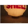 Image 4 : Shell Milk Glass Gas Pump Globe Scallop Shell Shape 1930s with 