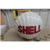 Image 9 : Shell Milk Glass Gas Pump Globe Scallop Shell Shape 1930s with 