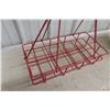 Image 8 : White Rose Gas Pail , 8 Oil Bottle Carry Rack 