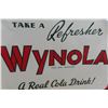Image 2 : Wynola Metal Tin Sign 'A Real Cola Drink' 1950s 19'' x 27'' 