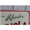 Image 4 : Wynola Metal Tin Sign 'A Real Cola Drink' 1950s 19'' x 27'' 