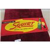 Image 1 : Squirt Metal Tin Embossed Sign 9 1/2'' x 27 1/2'' 1958 
