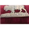 Image 4 : Canadian National Parks 1937 Grill Badge or Vehicle Pass, 