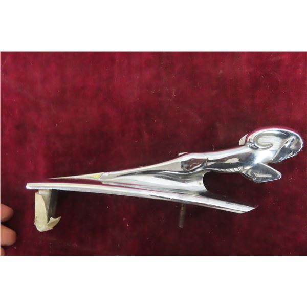 Dodge Leaping Ram Hood Ornament 1930s 9'' Long 