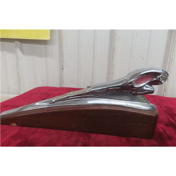 1946 Dodge Ram Pickup Hood Ornament 13 1/2'' Long Displayed on 