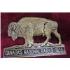 Image 1 : Canadian National Park 1939 Grill Badge or Vehicle Pass, Brass
