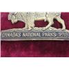 Image 4 : Canadian National Park 1939 Grill Badge or Vehicle Pass, Brass