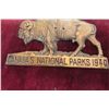 Image 4 : Canadian National Park Grill Badge or Vehicle Pass 3'' x 4'' , Copper