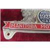 Image 4 : 1929 Manitoba Motor League License Plate Topper, Aluminum Art of