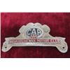Image 1 : CAA Saskatchewan Motor Club License Plate Topper Aluminum with 