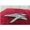 Image 1 : Plymouth 1950s Chrome Hood Ornament Flying Ship or May Flower 10 1/2" Long