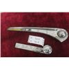 Image 1 : Fargo 40s Chrome Hood Ornament 16'' Long , Fargo Decal 9 1/2''