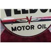 Image 4 : Veedol Motor Oil Porcelain 2 Sided Sign 24'' Diameter, Vintage? 