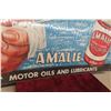 Image 4 : Amalie Motor Oil Paper Banner Sign 29'' x 51'' 