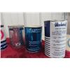 Image 11 : 6 Oil Quart Cans with Product: Havoline, Woodwards, Genuine Red 