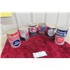 Image 1 : 6 Oil Quart Cans with Product: Havoline, Woodwards, Genuine Red 