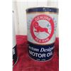 Image 4 : 6 Oil Quart Cans with Product: Havoline, Woodwards, Genuine Red 