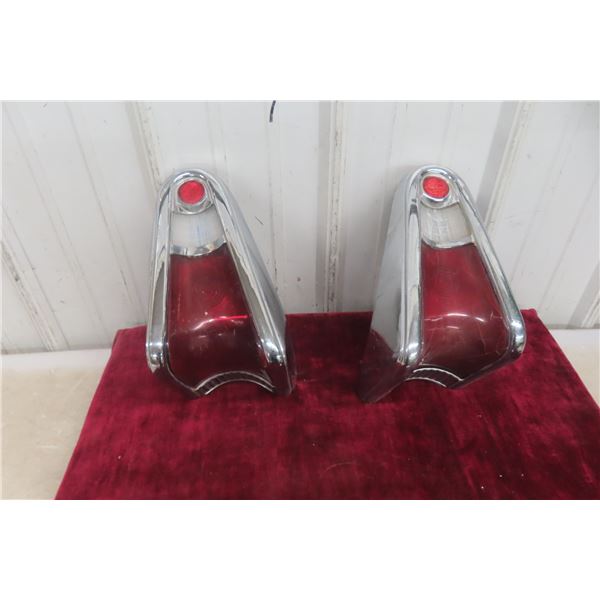Set of Two 1957 Mercury Tail Lights and Assembly, Models 