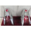 Image 2 : Set of Two 1957 Mercury Tail Lights and Assembly, Models 