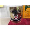 Image 2 : 4 Service Station Cans: Texaco Havoline 1 Gal, Delco Shock Fluid 1 