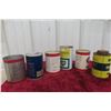 Image 5 : 6 Oil Quart Cans : Amalie, Autogol, Penn, Richfield Outboard 