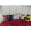 Image 6 : 6 Oil Quart Cans : Amalie, Autogol, Penn, Richfield Outboard 
