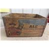 Image 6 : Drewrys Ale Wood Crate with Mountie Drinking + Horse 18 1/2'' x 