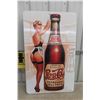 Image 1 : Fantasy Enamel Pepsi Sign with Sexy French Maid 25'' x 40'' Probably