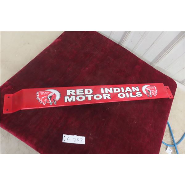 Red Indian Motor Oil Door Bar Fantasy Item 3'' x 30'' 