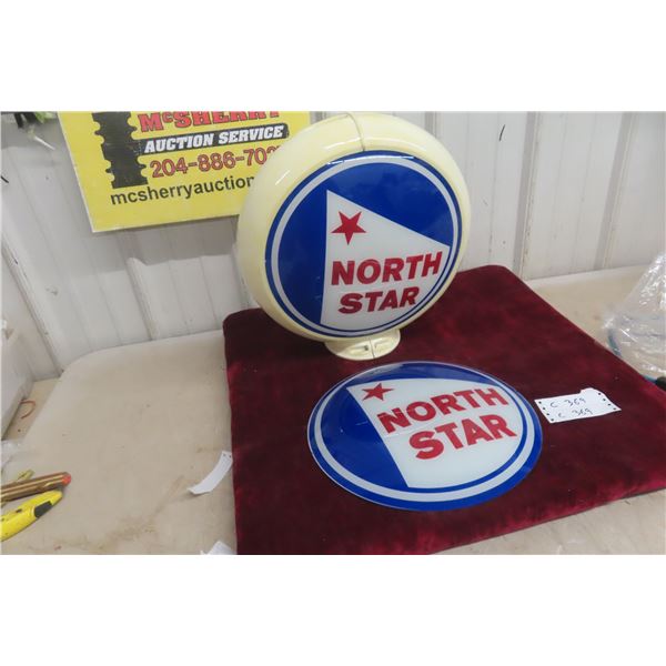 Plastic Globe with 2 North Star Glass Lenses (Reproduction) 