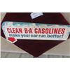 Image 6 : Vintage BA Clean Gasolines 2-Sided Metal Sign 11 1/2'' x 29 1/2'' 