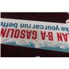 Image 8 : Vintage BA Clean Gasolines 2-Sided Metal Sign 11 1/2'' x 29 1/2'' 
