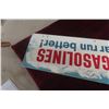 Image 9 : Vintage BA Clean Gasolines 2-Sided Metal Sign 11 1/2'' x 29 1/2'' 