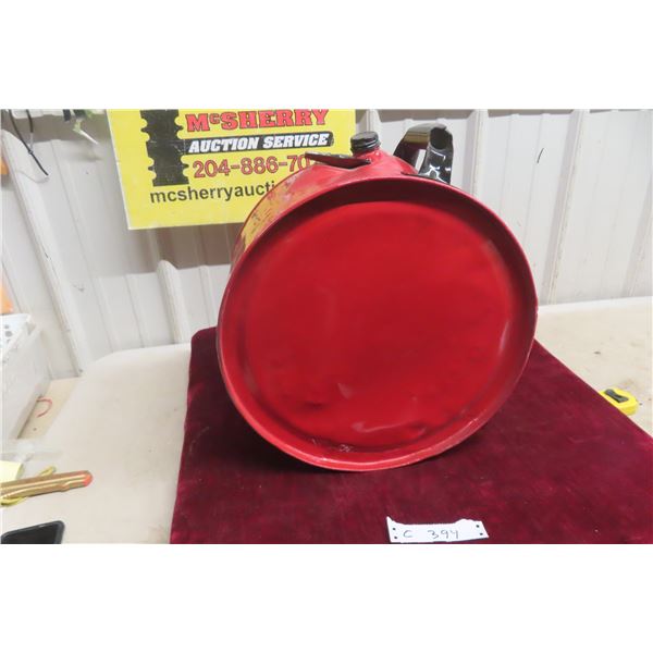 Oil Rocker Can Restored Red Indian Colors (No Decals)