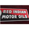 Image 2 : Red Indian Motor Oil Metal Sign 6'' x 18'' Modern Reproduction 