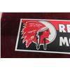 Image 3 : Red Indian Motor Oil Metal Sign 6'' x 18'' Modern Reproduction 