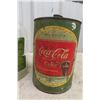 Image 2 : 3 Coca Cola 1 Gallon Syrup for Fountain Drink Jugs/Can, Plus 2 