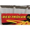 Image 5 : Red Indian Aviation Oil Porcelain Sign 13'' x 26'' Modern Reproduction 