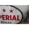 Image 11 : Imperial 3 Star Dealer Oval Porcelain 2 Sided Sign 1940s 40'' x 