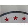 Image 3 : Imperial 3 Star Dealer Oval Porcelain 2 Sided Sign 1940s 40'' x 