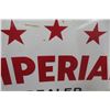 Image 4 : Imperial 3 Star Dealer Oval Porcelain 2 Sided Sign 1940s 40'' x 