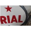 Image 5 : Imperial 3 Star Dealer Oval Porcelain 2 Sided Sign 1940s 40'' x 
