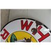 Image 11 : White Rose Porcelain Dealership 2 Sided Sign 48'' Diameter 
