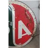 Image 8 : B/A Porcelain 2 Sided Dealership Sign 66'' Diameter 1950s/ 