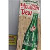 Image 3 : Mountain Dew Metal Tin Embossed Vertical Sign 1966 with Great 