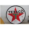 Image 1 : Texaco Porcelain 2 Sided Dealership Sign 60'' Diameter 1940s or 50s 