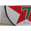 Image 6 : Texaco Porcelain 2 Sided Dealership Sign 60'' Diameter 1940s or 50s 