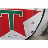 Image 7 : Texaco Porcelain 2 Sided Dealership Sign 60'' Diameter 1940s or 50s 