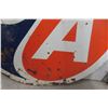Image 10 : BA Porcelain 2 Sided Dealership Sign 1960s 65 1/2'' Diameter 